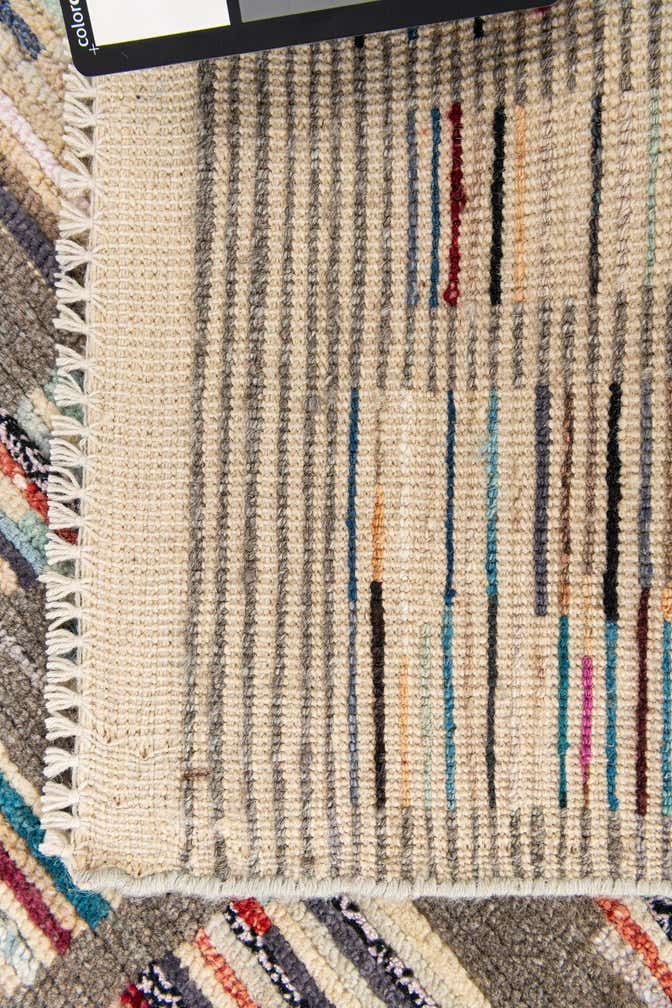 3' x 8' Hand Knotted Moroccan Wool Runner Rug