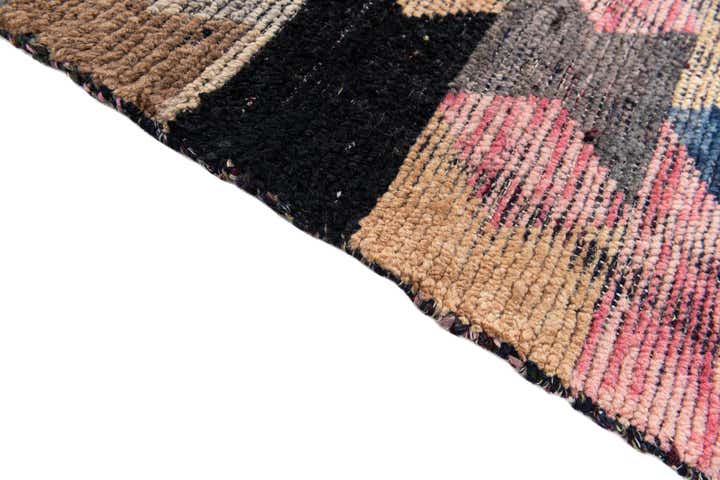 3' 10 x 11' 9 Hand Knotted Moroccan Wool Runner Rug