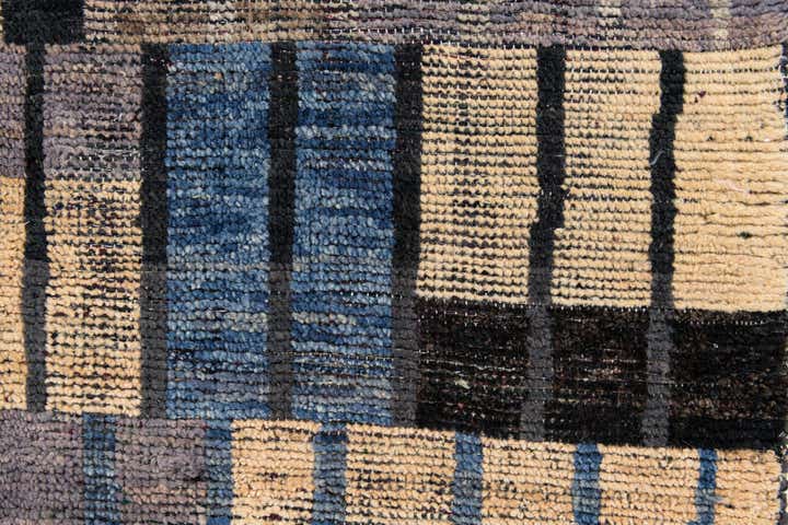 3' 10 x 11' 9 Hand Knotted Moroccan Wool Runner Rug