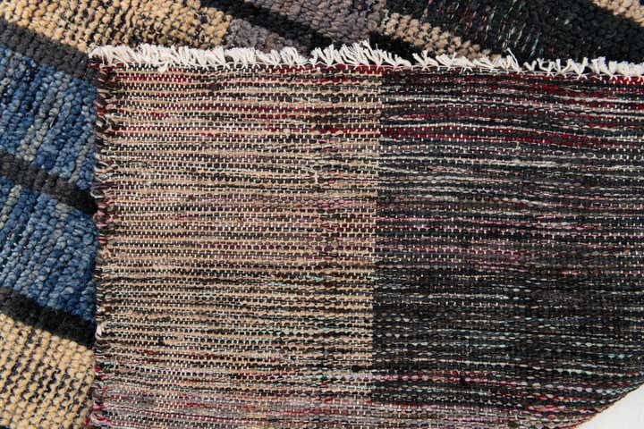 3' 10 x 11' 9 Hand Knotted Moroccan Wool Runner Rug