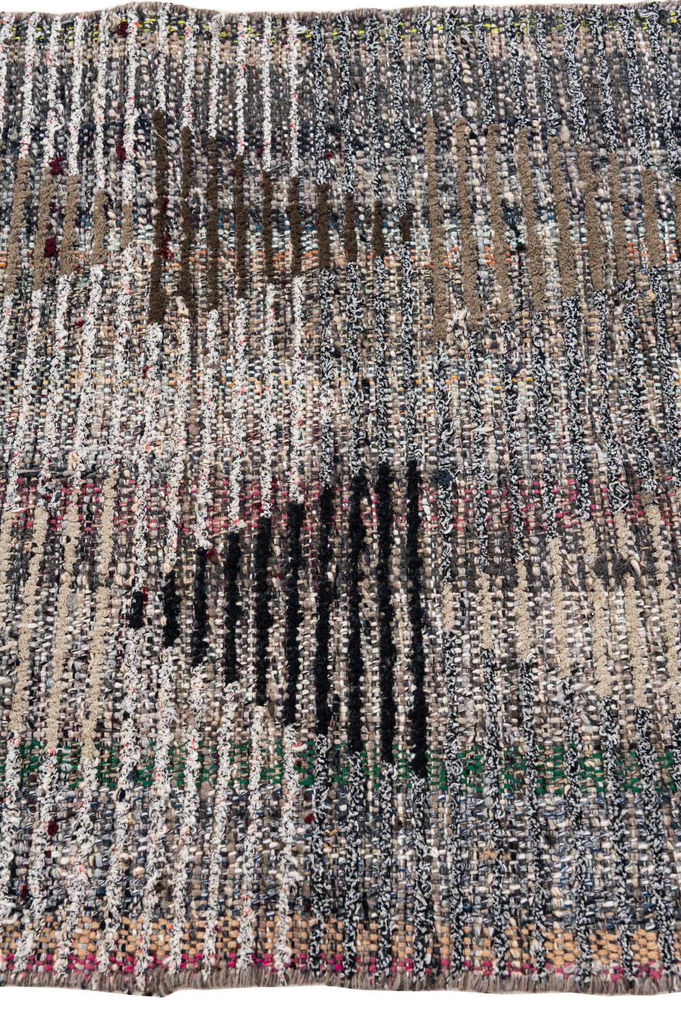 2' 6 x 9' 5 Hand Knotted Moroccan Wool Runner Rug