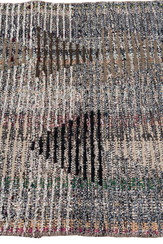 2' 6 x 9' 5 Hand Knotted Moroccan Wool Runner Rug