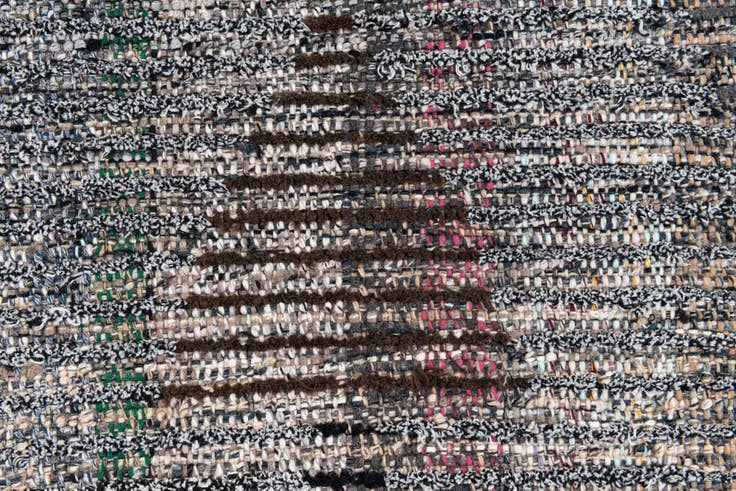 Detail image of 2' 6 x 9' 5 Hand Knotted Moroccan Wool Runner Rug