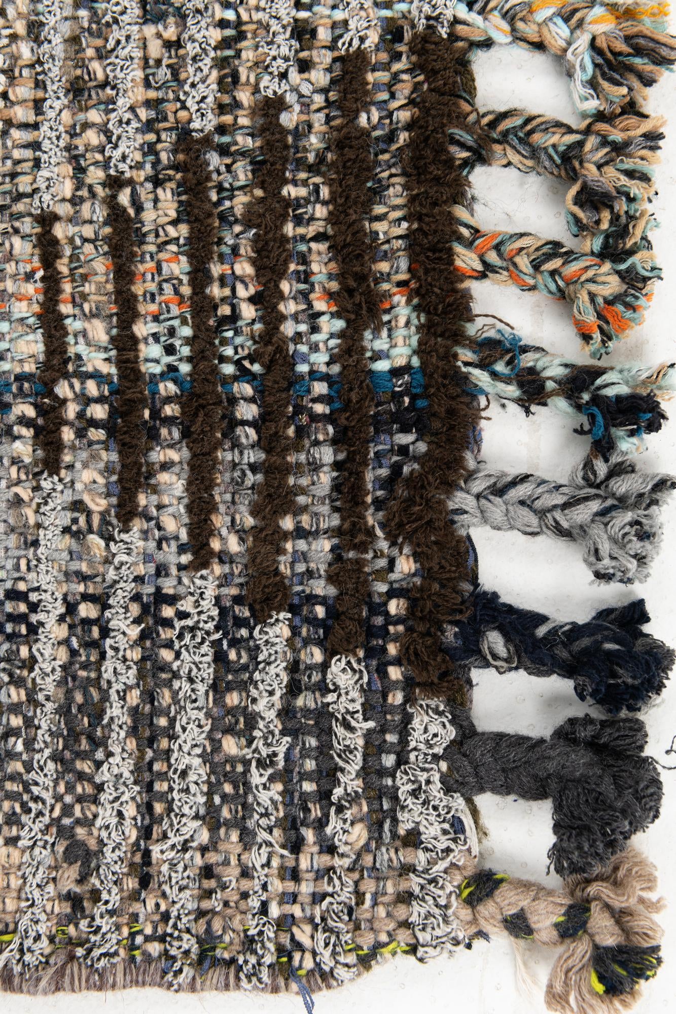2' 6 x 9' 5 Hand Knotted Moroccan Wool Runner Rug