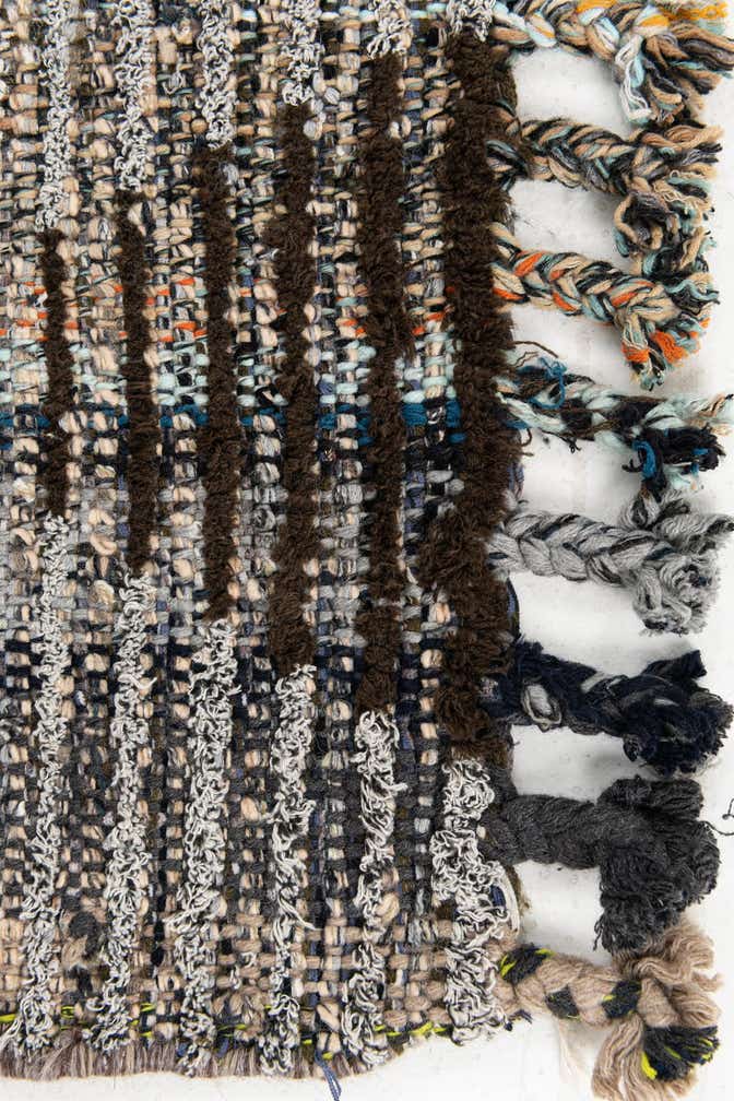 2' 6 x 9' 5 Hand Knotted Moroccan Wool Runner Rug