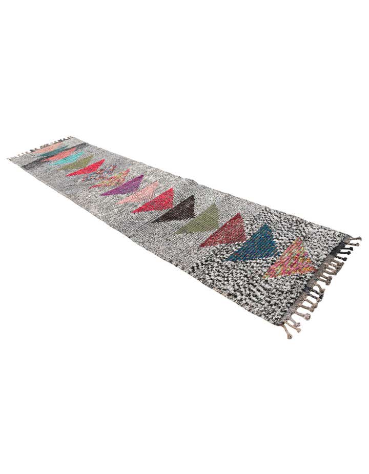 2' 10 x 12' 4 Hand Knotted Moroccan Wool Runner Rug