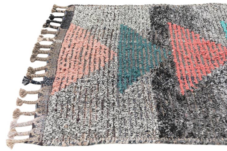 Detail image of 2' 10 x 12' 4 Hand Knotted Moroccan Wool Runner Rug