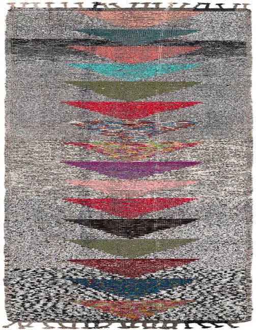Detail image of 2' 10 x 12' 4 Hand Knotted Moroccan Wool Runner Rug
