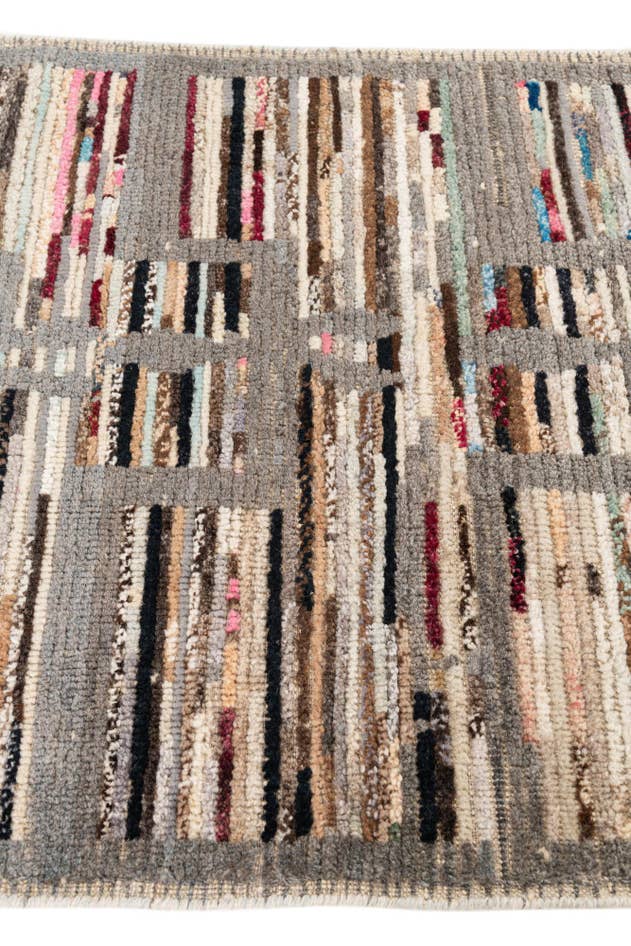 Detail image of 2' 10 x 8' 4 Hand Knotted Moroccan Wool Runner Rug