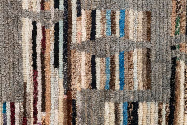 2' 10 x 8' 4 Hand Knotted Moroccan Wool Runner Rug