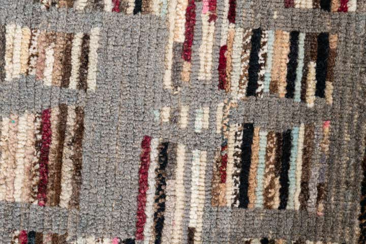 2' 10 x 8' 4 Hand Knotted Moroccan Wool Runner Rug