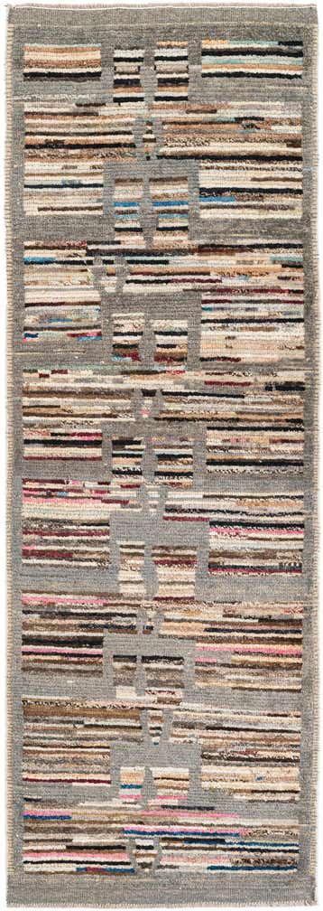 2' 10 x 8' 4 Hand Knotted Moroccan Wool Runner Rug