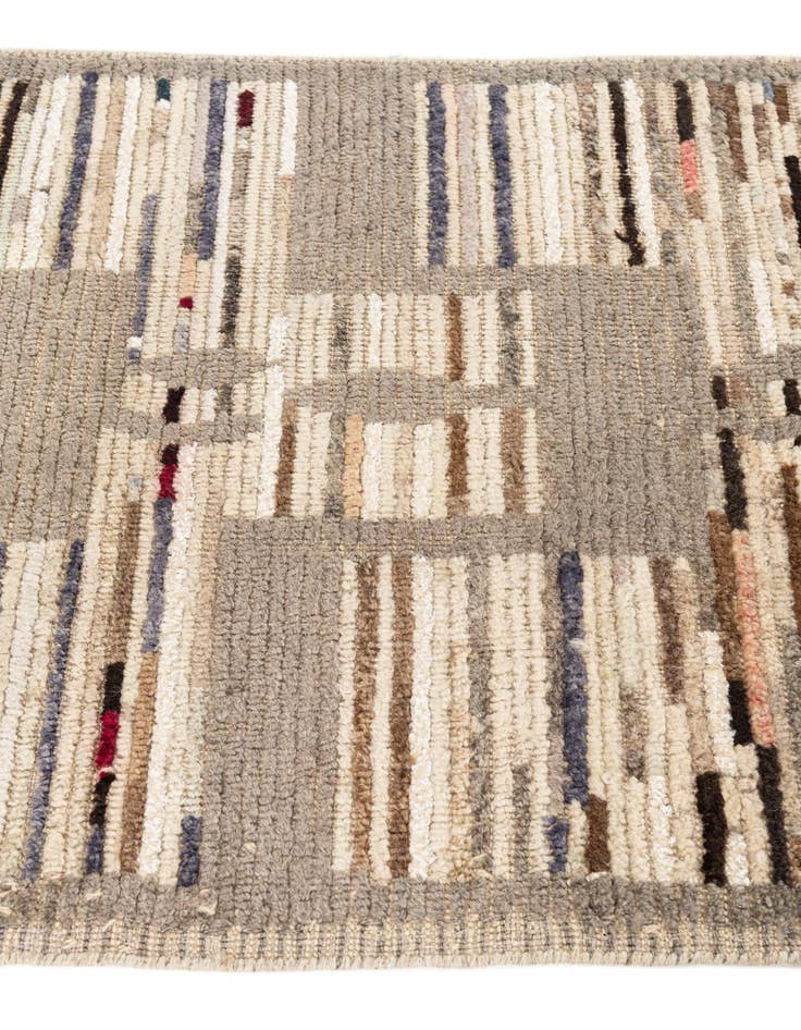 Detail image of 2' 10 x 9' 10  Hand Knotted Moroccan Runner Rug