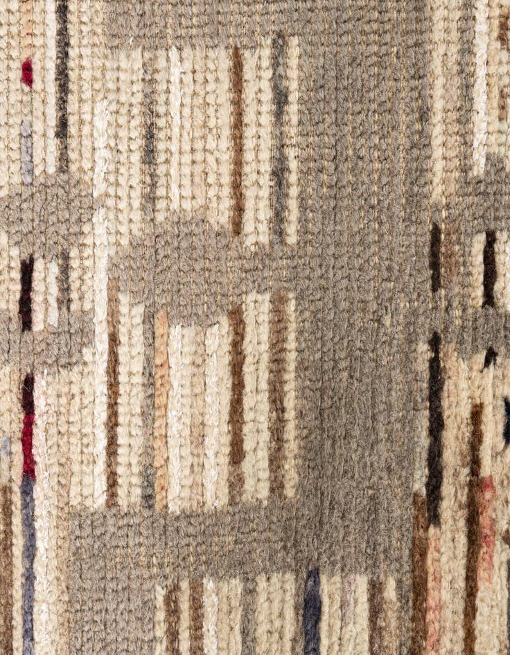 Detail image of 2' 10 x 9' 10  Hand Knotted Moroccan Runner Rug