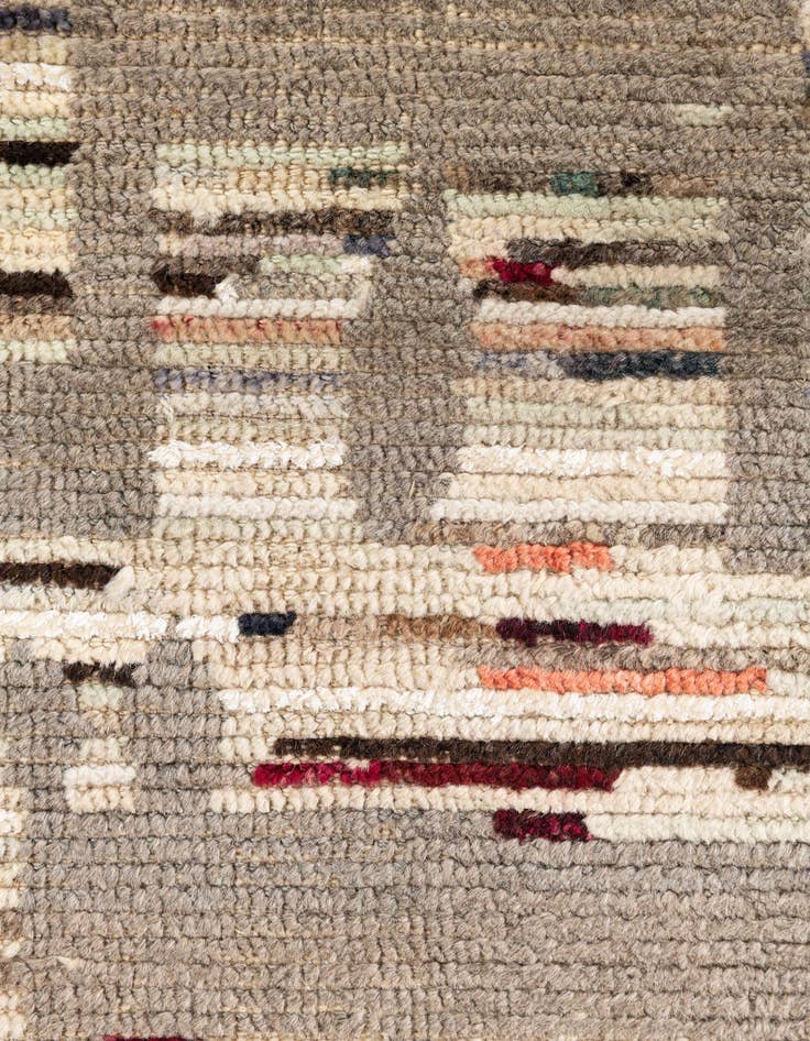 Detail image of 2' 10 x 9' 10  Hand Knotted Moroccan Runner Rug