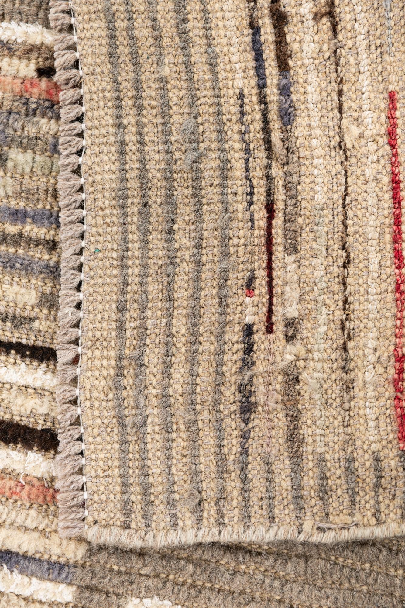 2' 10 x 9' 10 Hand Knotted Moroccan Runner Rug