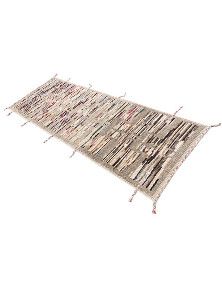 Detail image of 2' 10 x 8' 2  Hand Knotted Moroccan Runner Rug