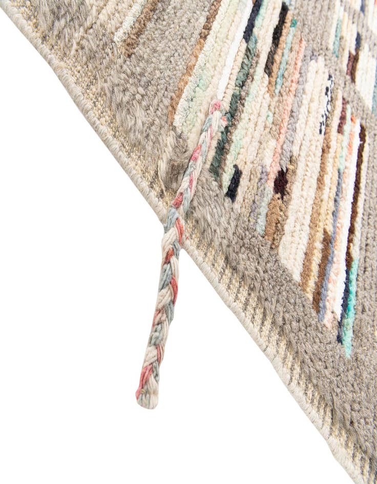 Detail image of 2' 10 x 8' 2  Hand Knotted Moroccan Runner Rug