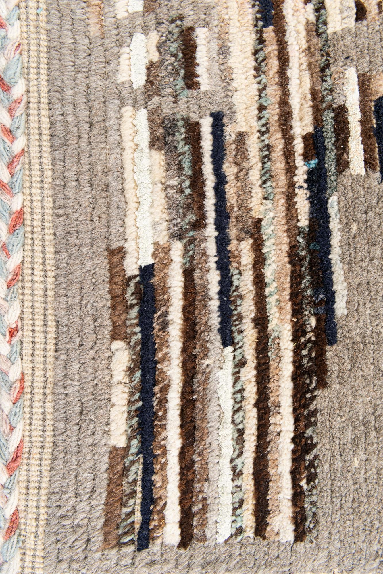 2' 10 x 8' 2 Hand Knotted Moroccan Runner Rug