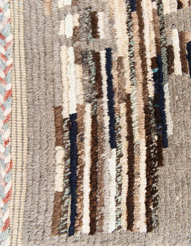 Detail image of 2' 10 x 8' 2  Hand Knotted Moroccan Runner Rug