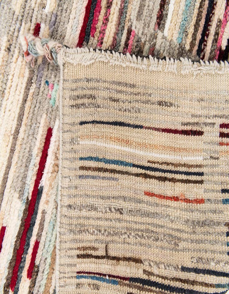 Detail image of 2' 10 x 8' 2  Hand Knotted Moroccan Runner Rug