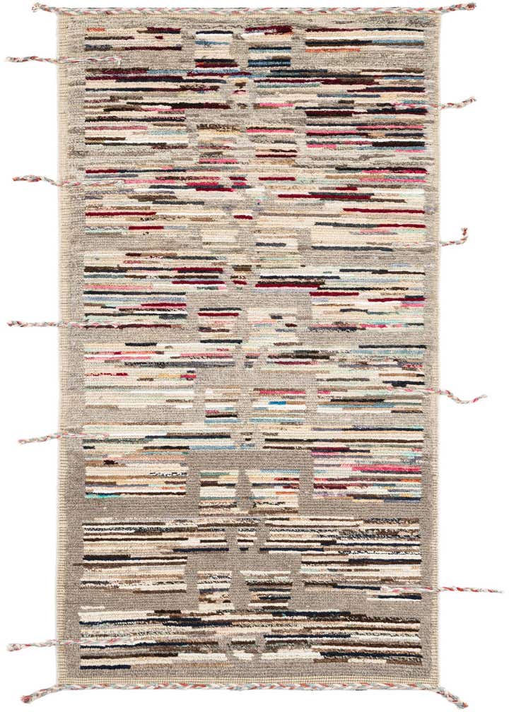 2' 10 x 8' 2 Hand Knotted Moroccan Runner Rug