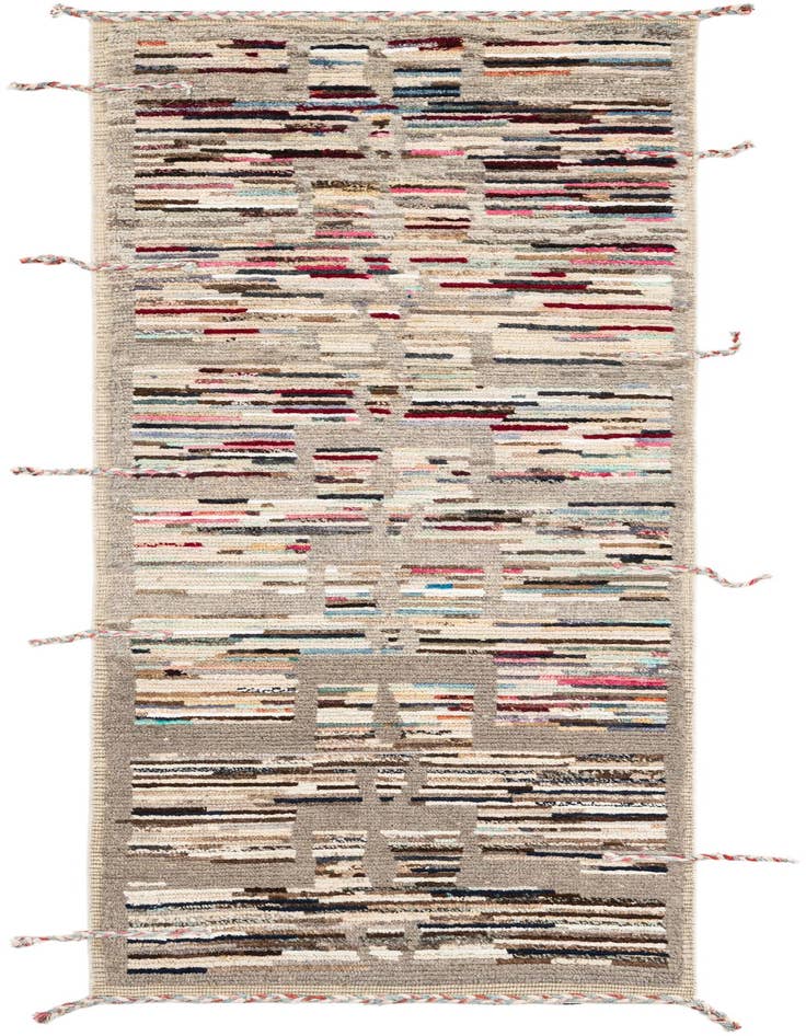 Detail image of 2' 10 x 8' 2 Hand Knotted Moroccan Runner Rug
