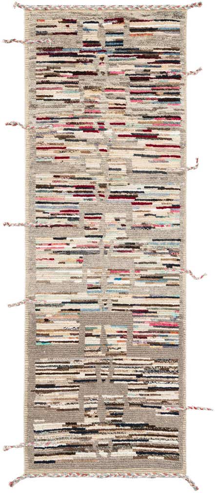 2' 10 x 8' 2 Hand Knotted Moroccan Runner Rug