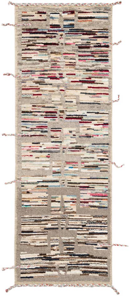 Detail image of 2' 10 x 8' 2 Hand Knotted Moroccan Runner Rug
