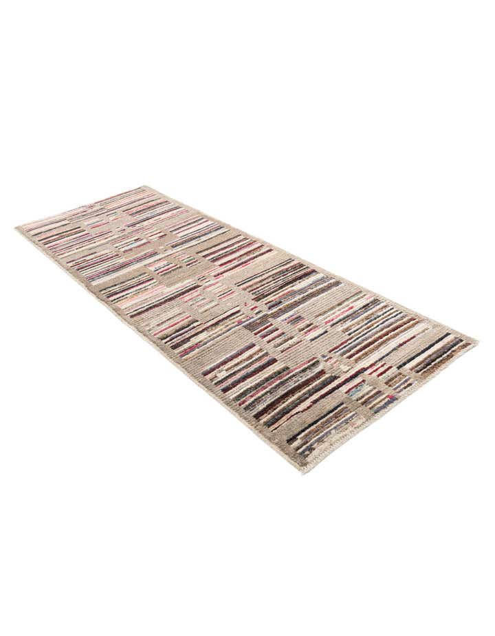 2' 10 x 7' 9 Hand Knotted Moroccan Wool Runner Rug