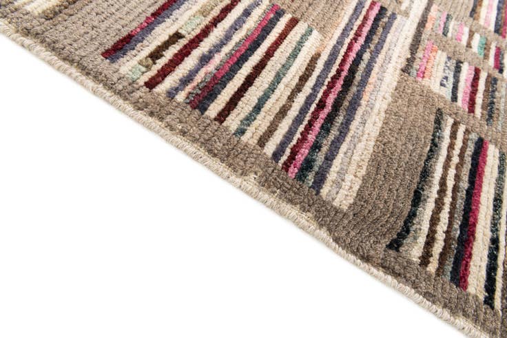 Detail image of 2' 10 x 7' 9 Hand Knotted Moroccan Wool Runner Rug