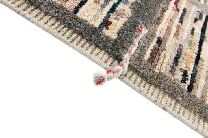 2' 9 x 10' Hand Knotted Moroccan Wool Runner Rug