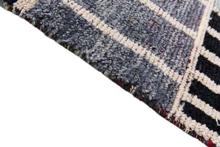 4' 1 x 11' 10 Hand Knotted Moroccan Wool Runner Rug