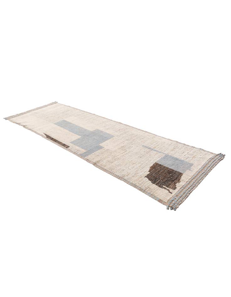 Detail image of 3' 3 x 10' 2 Hand Knotted Moroccan Wool Runner Rug