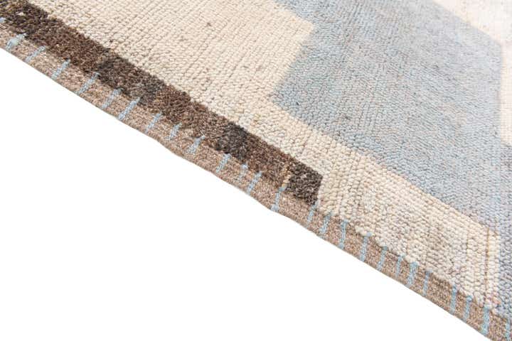3' 3 x 10' 2 Hand Knotted Moroccan Wool Runner Rug