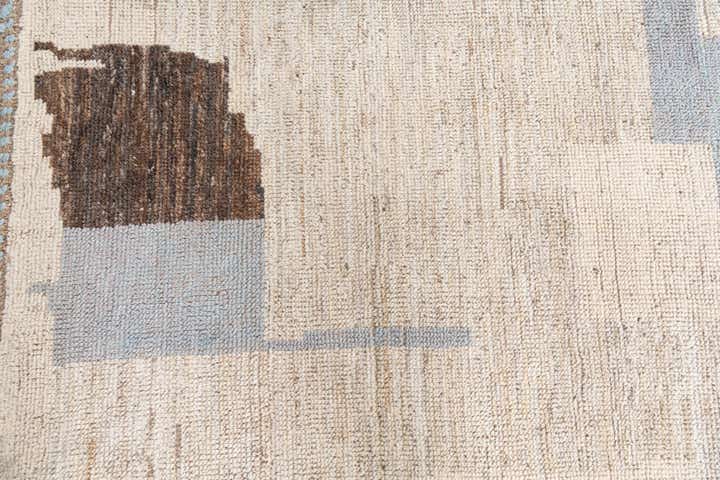 3' 3 x 10' 2 Hand Knotted Moroccan Wool Runner Rug