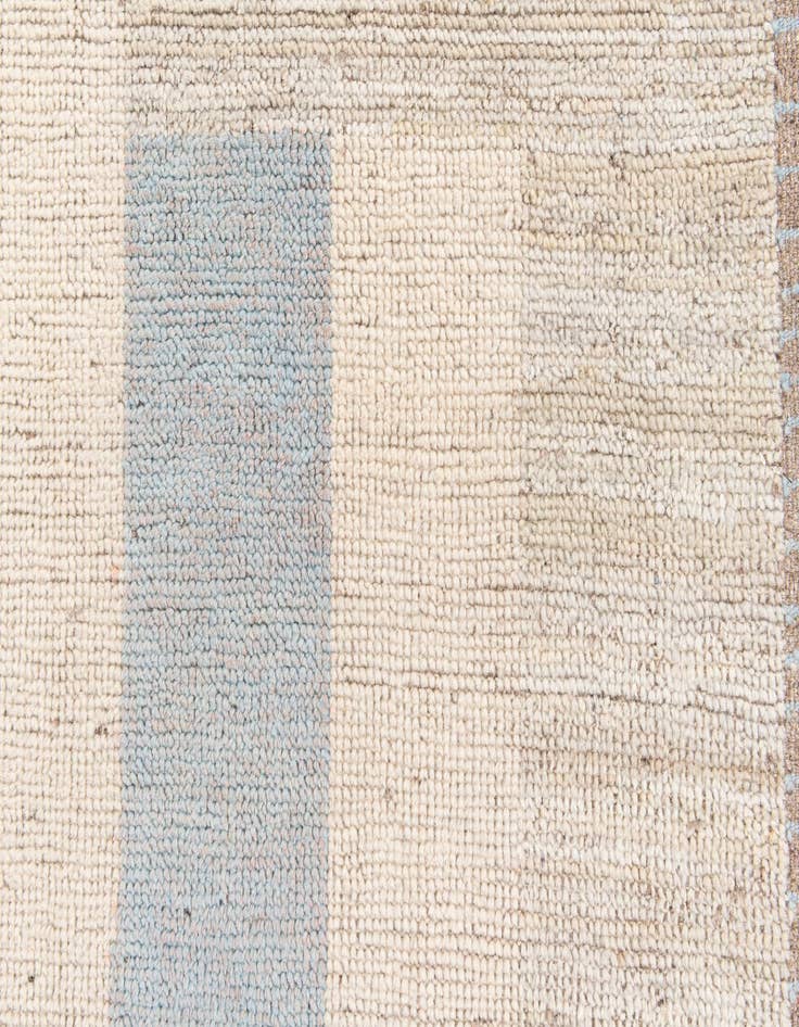 Detail image of 3' 3 x 10' 2  Hand Knotted Moroccan Wool Runner Rug