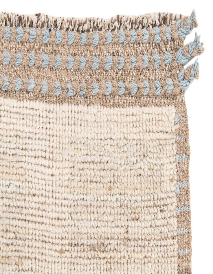 Detail image of 3' 3 x 10' 2  Hand Knotted Moroccan Wool Runner Rug