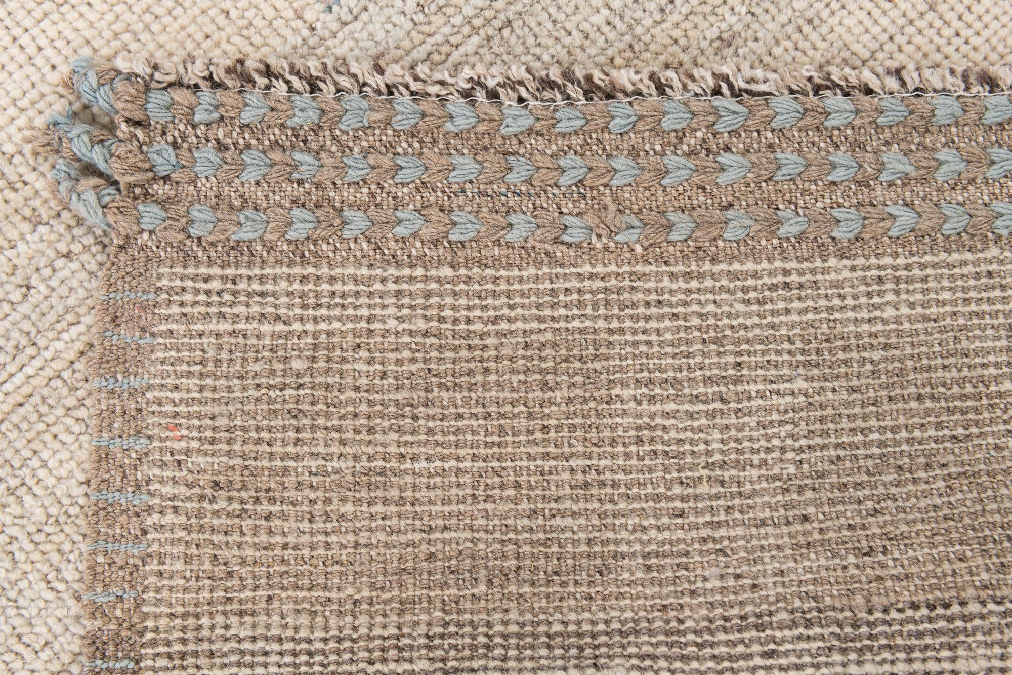 3' 3 x 10' 2 Hand Knotted Moroccan Wool Runner Rug