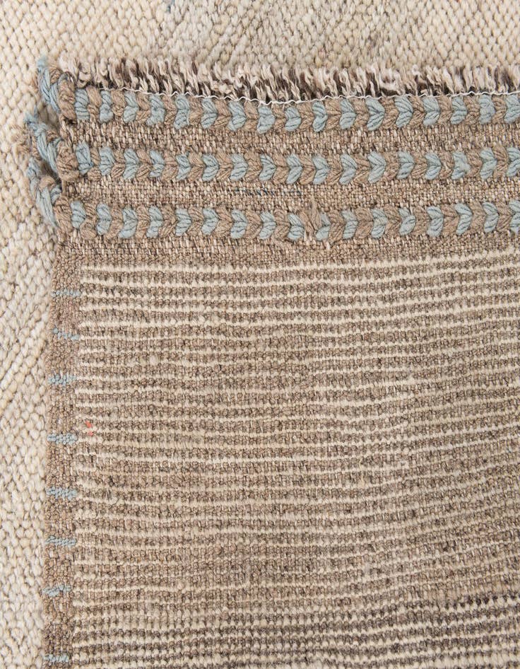 Detail image of 3' 3 x 10' 2  Hand Knotted Moroccan Wool Runner Rug