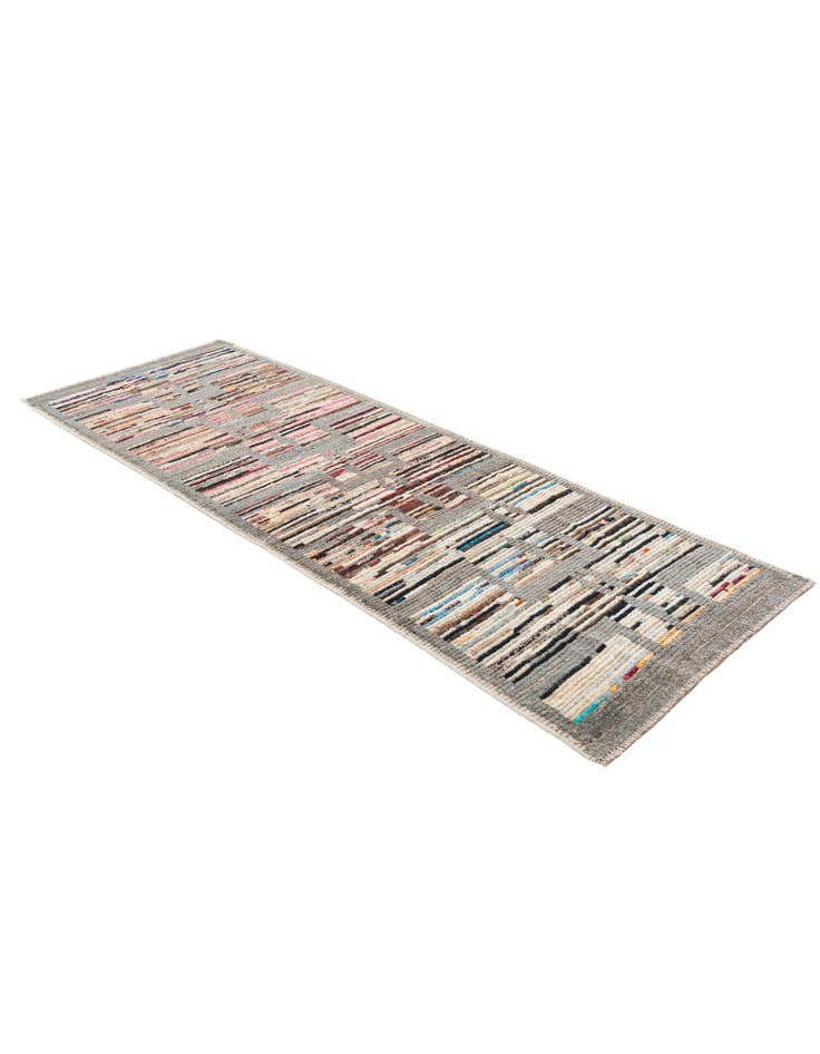 Detail image of 3' x 8' 4 Hand Knotted Moroccan Wool Runner Rug