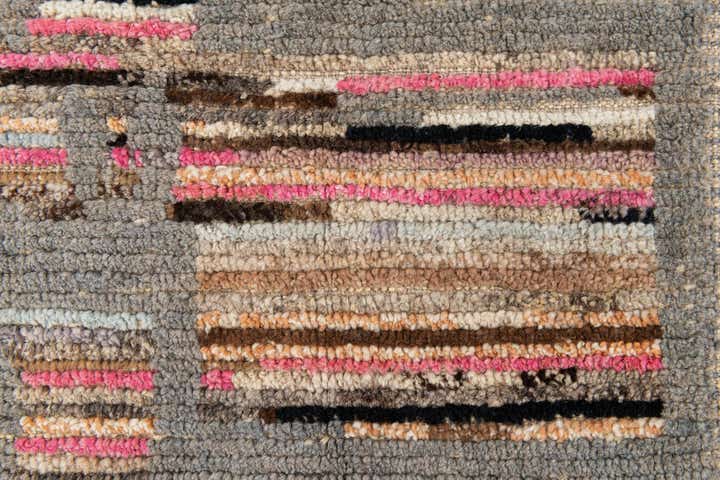 3' x 8' 4 Hand Knotted Moroccan Wool Runner Rug