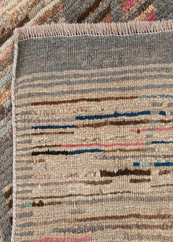 3' x 8' 4 Hand Knotted Moroccan Wool Runner Rug