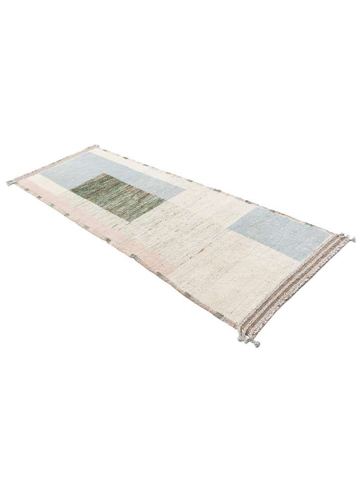3' 2 x 9' 2 Hand Knotted Moroccan Wool Runner Rug