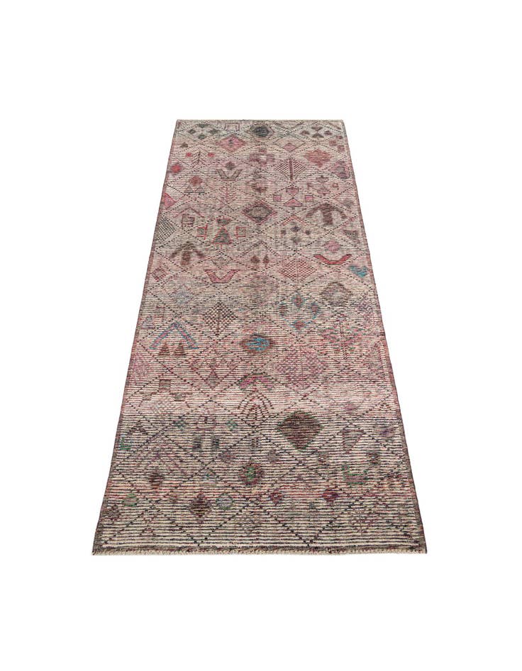 Detail image of 5' x 15' 3 Hand Knotted Moroccan Wool Runner Rug