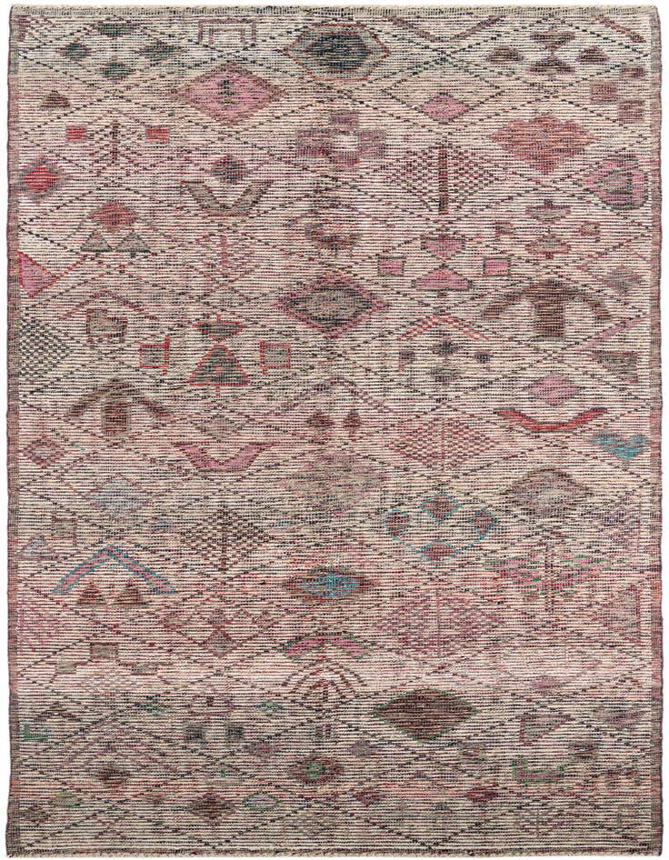 Detail image of 5' x 15' 3 Hand Knotted Moroccan Wool Runner Rug