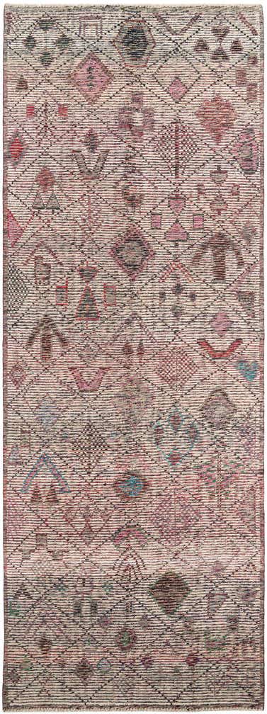 5' x 15' 3 Hand Knotted Moroccan Wool Runner Rug
