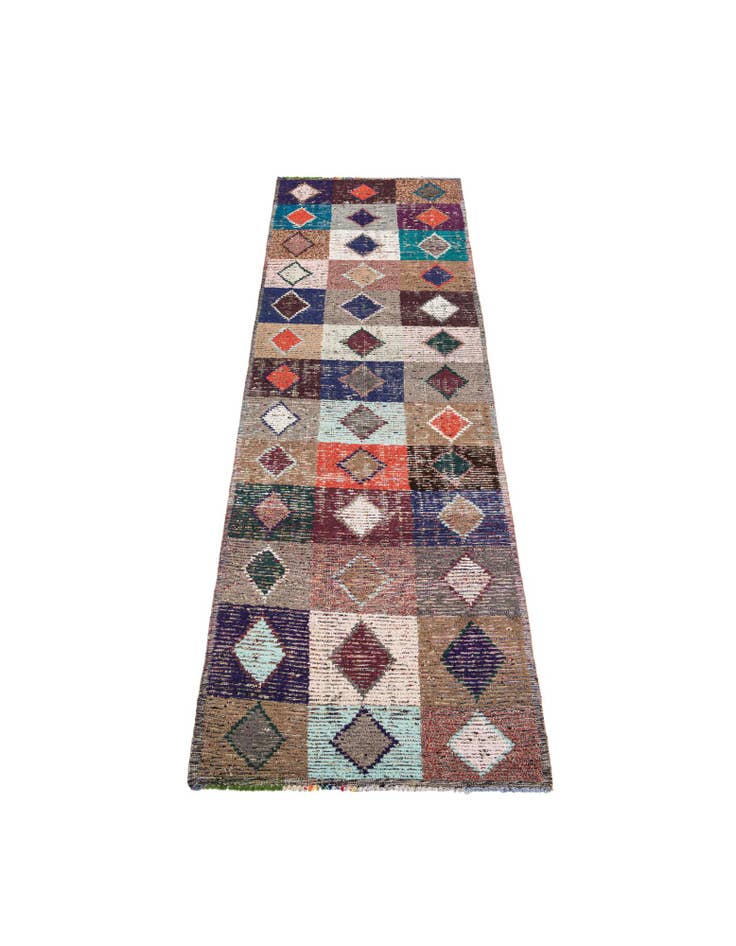 Detail image of 4' 4 x 15' 3  Hand Knotted Moroccan Wool Runner Rug