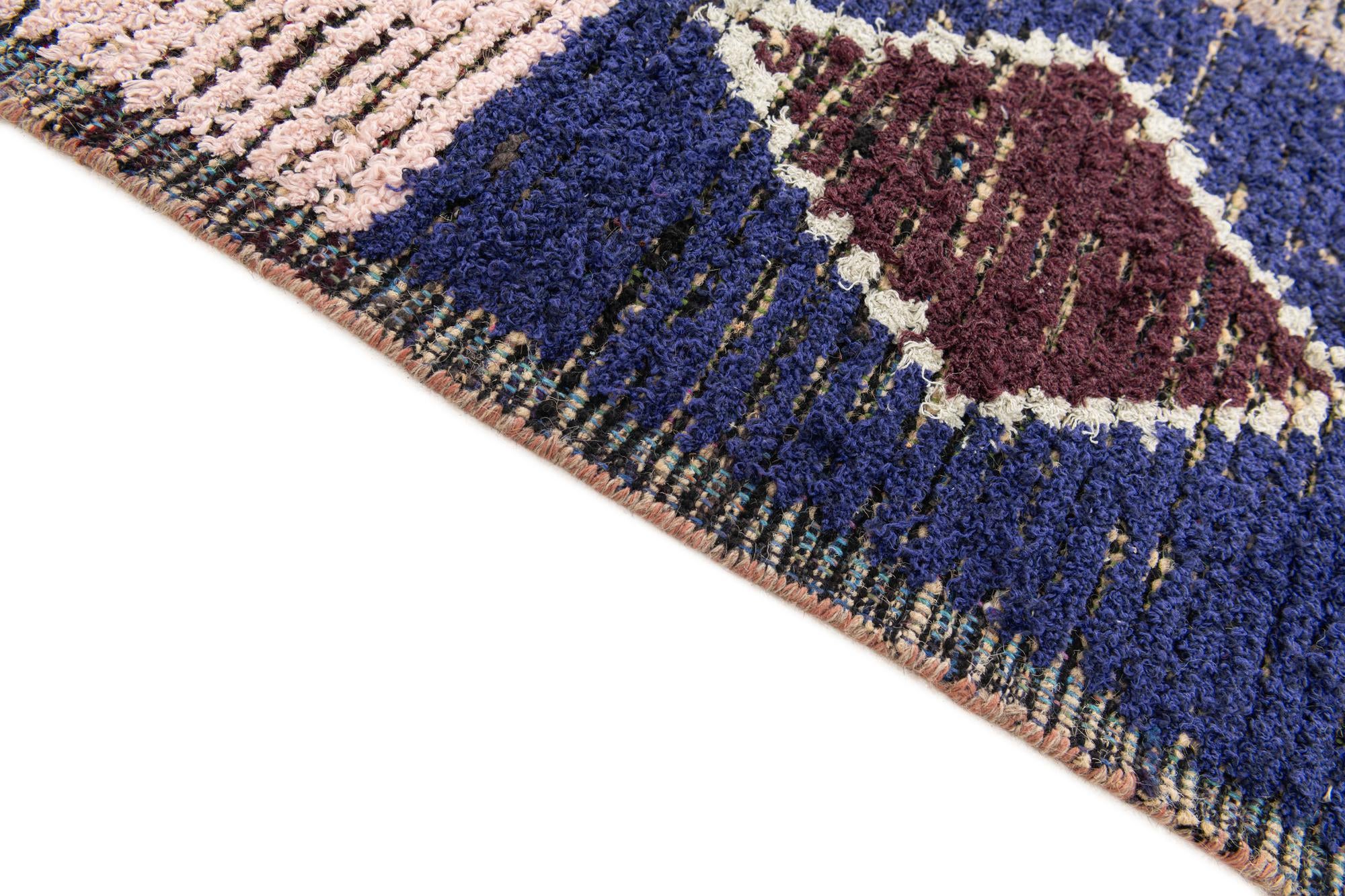 4' 4 x 15' 3 Hand Knotted Moroccan Wool Runner Rug
