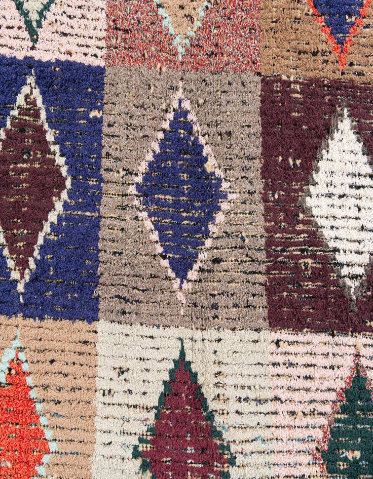 Detail image of 4' 4 x 15' 3  Hand Knotted Moroccan Wool Runner Rug